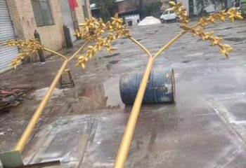 園林水稻雕塑廠家 城市廣場(chǎng)雕塑廠 步行街?jǐn)[件