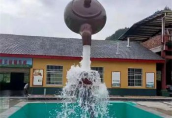 古銅色水壺雕塑 大型城市雕塑 商業(yè)街擺件