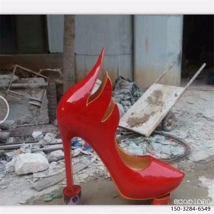 仿真高跟鞋雕塑 店門口園林雕塑 景觀小品