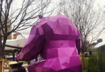 庭院黑熊雕塑 城市古銅色雕塑 動物小品