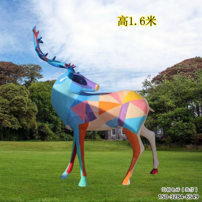 常用小鹿雕塑 風景區(qū)幾何雕塑 廣場小品