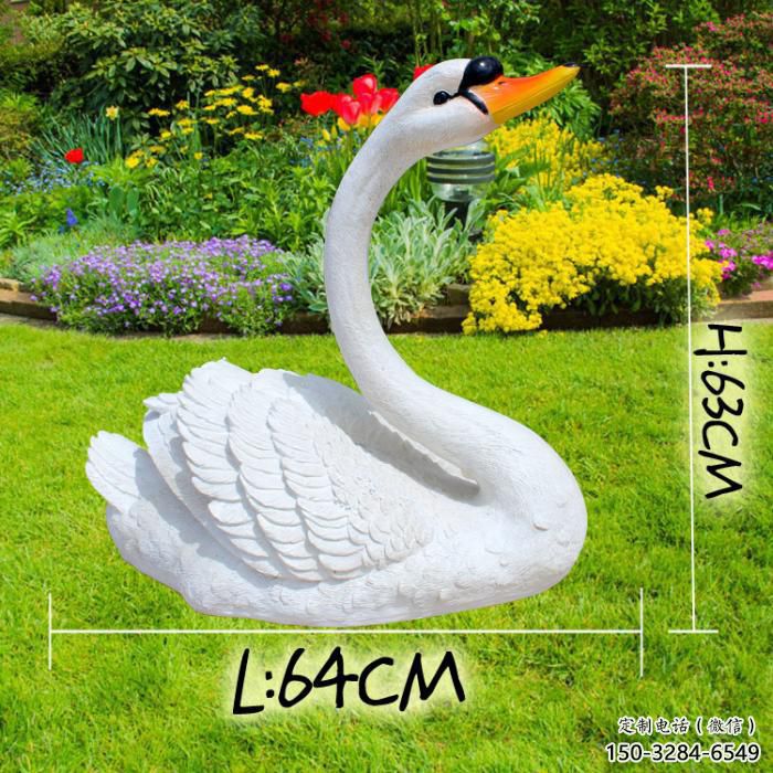 玻璃鋼仿真天鵝雕塑 酒店公園雕塑 風(fēng)景區(qū)擺件