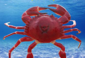 玻璃鋼商業(yè)街螃蟹雕塑 售樓處雕塑 動物擺件