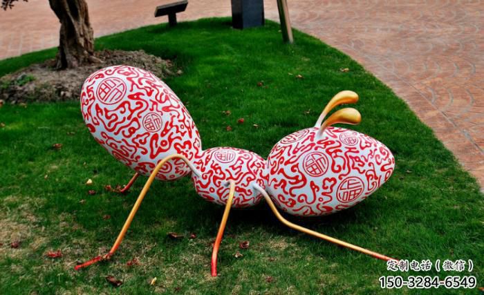 商場(chǎng)玻璃鋼螞蟻雕塑 仿真動(dòng)物雕塑 店門(mén)口小品