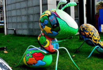 城市玻璃鋼螞蟻雕塑 風景區彩繪雕塑 抽象擺件