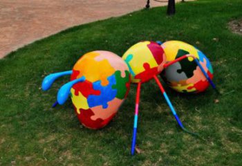 售樓處玻璃鋼螞蟻雕塑 商業(yè)街圣誕節(jié)雕塑 動物擺件