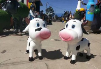 商業(yè)街玻璃鋼小狗雕塑 售樓處雕塑 動物擺件