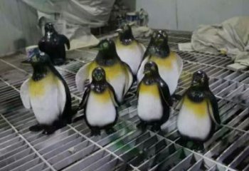 庭院玻璃鋼企鵝雕塑 城市古銅色雕塑 動(dòng)物小品