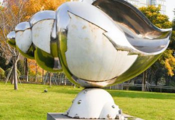 大型不銹鋼海螺雕塑 門口創意雕塑 售樓處小品