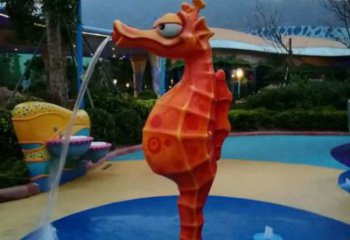 創(chuàng)意玻璃鋼海馬雕塑 步行街店門口雕塑 影視劇小品