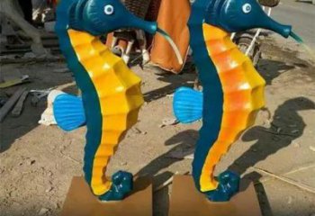 風(fēng)景區(qū)玻璃鋼海馬雕塑 售樓處廣場雕塑 仿古擺件