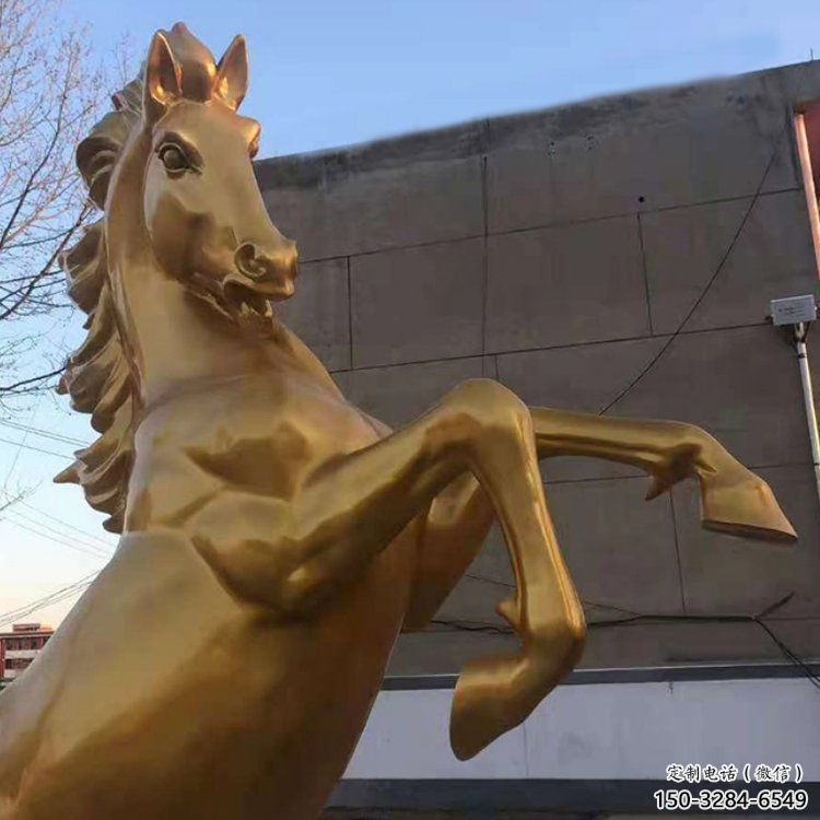城市駿馬銅雕塑 風景區彩繪雕塑 抽象擺件