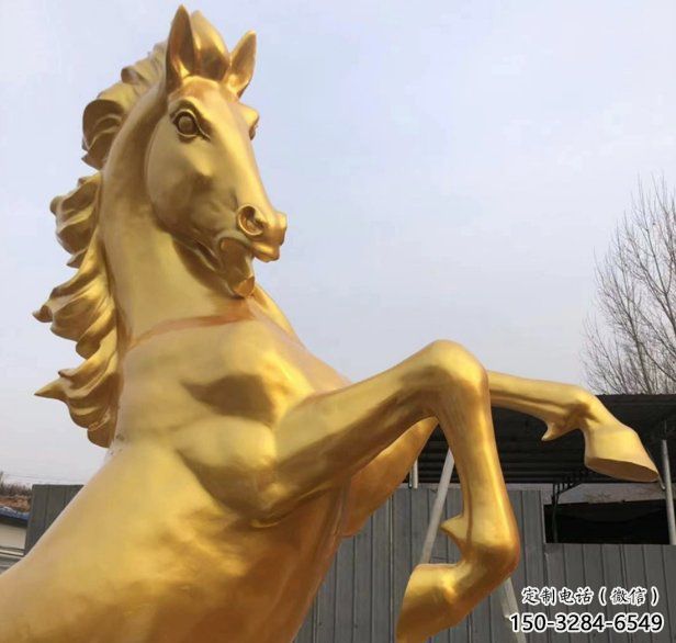 店門口銅駿馬雕塑 創(chuàng)意景觀雕塑 仿真擺件