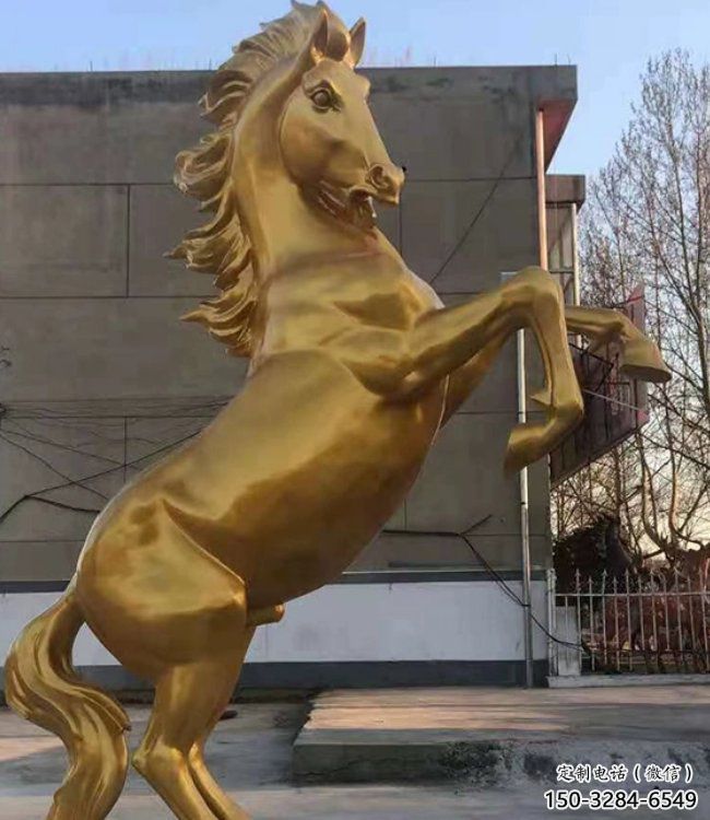 庭院銅駿馬雕塑廠家 城市古銅色雕塑 動物小品