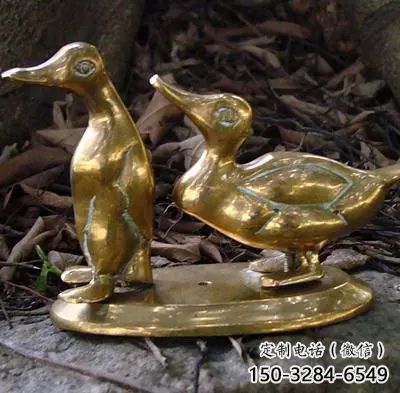 鴨子雕塑廠家，仿真動物， 公園廣場街頭擺件 (11)