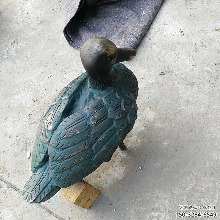 鴨子雕塑廠家，仿真動物， 公園廣場街頭擺件 (18)