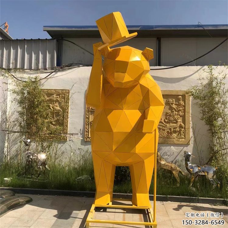 大熊雕塑廠家，酒店房地產(chǎn)雕塑，現(xiàn)代景觀小品 (7)
