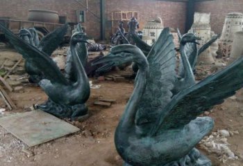 鴨子雕塑廠家，仿真動物， 公園廣場街頭擺件 (14)