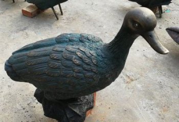 鴨子雕塑廠家，仿真動物， 公園廣場街頭擺件 (17)