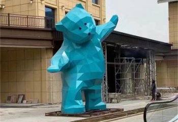 大熊雕塑廠家，酒店房地產雕塑，現代景觀小品 (1)