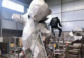 大熊雕塑廠家，酒店房地產雕塑，現代景觀小品 (5)