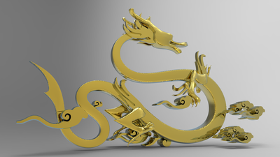 龍形銅雕塑，鑄銅工藝，大型動(dòng)物雕塑制造商 (1)