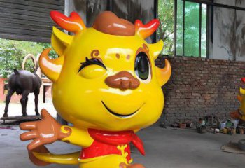 卡通龍形雕塑，抽象彩繪工藝，動(dòng)漫動(dòng)物擺件 (2)