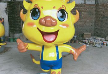 卡通龍形雕塑，抽象彩繪工藝，動(dòng)漫動(dòng)物擺件 (3)