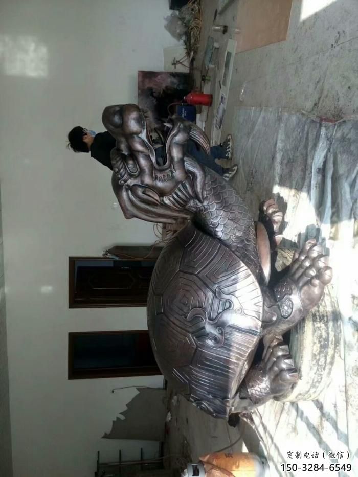 提供烏龜?shù)袼?，神獸動物擺件，鑄銅工藝制作