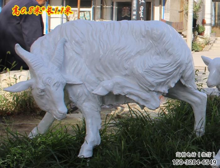 創意山羊雕塑廠家 步行街店門口雕塑 影視劇小品