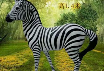斑馬雕塑生產(chǎn)制作，仿真彩繪工藝，公園廣場街頭小品