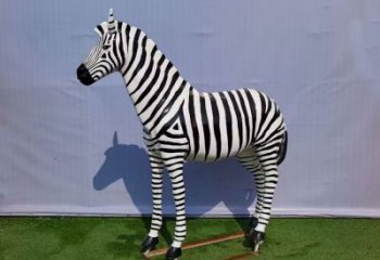 城市斑馬雕塑 風景區(qū)彩繪雕塑 抽象擺件