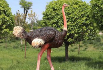 鴕鳥雕塑廠家，公園廣場動物，大型園林小品