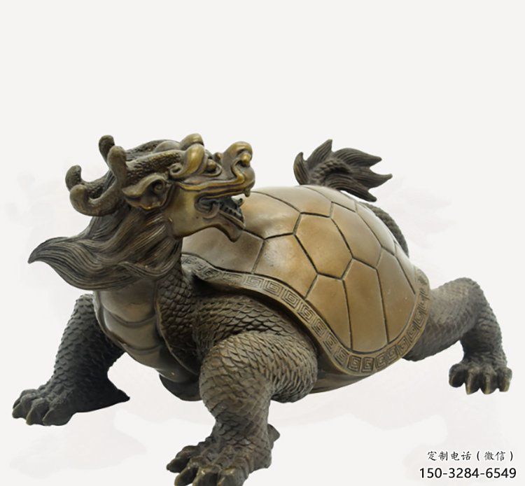銅海龜雕塑加工廠家，神獸動物，仿古公園廣場擺件