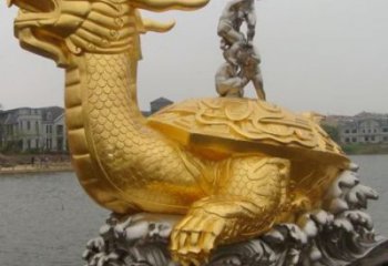 銅海龜雕塑加工廠，神獸動物，仿古公園廣場擺件