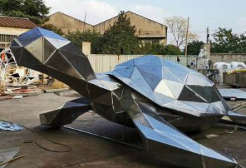 不銹鋼海龜?shù)袼苌a(chǎn)，神獸動物，仿古公園廣場擺件