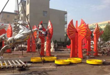 預定奔馬雕塑，城市建筑，公園廣場動物雕塑