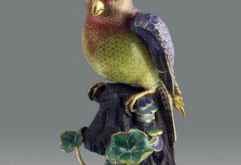 靜態(tài)鸚鵡雕塑廠家，美陳動(dòng)物小品，仿真鸚鵡雕塑制作