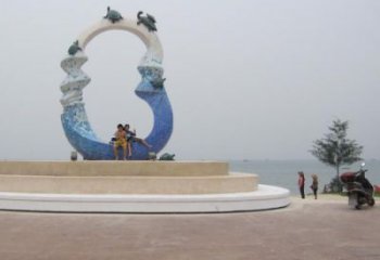 大型不銹鋼海星雕塑 商業街廣場雕塑 古銅色擺件