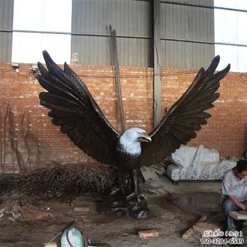 風景區銅老鷹雕塑 售樓處廣場雕塑 仿古擺件