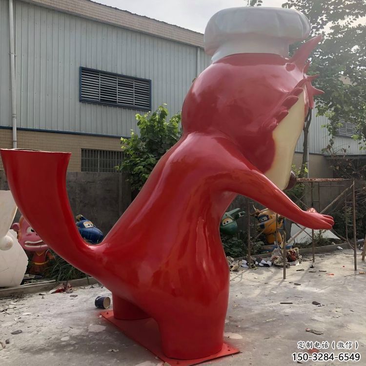 仿真狐貍雕塑廠家 店門口園林雕塑 動物小品