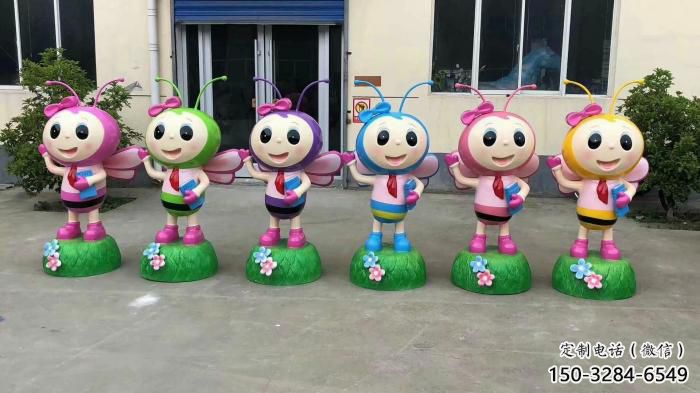 商業街蜜蜂雕塑廠家 售樓處雕塑 昆蟲擺件