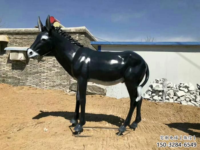 園林毛驢雕塑廠家 城市廣場雕塑 步行街擺件