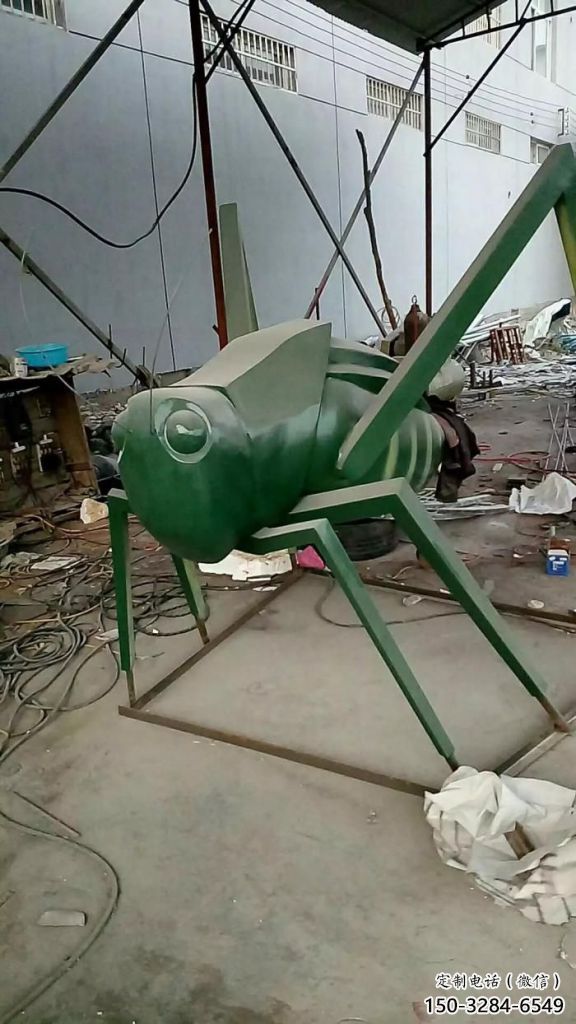 仿真蟈蟈雕塑 店門口園林雕塑 動物小品