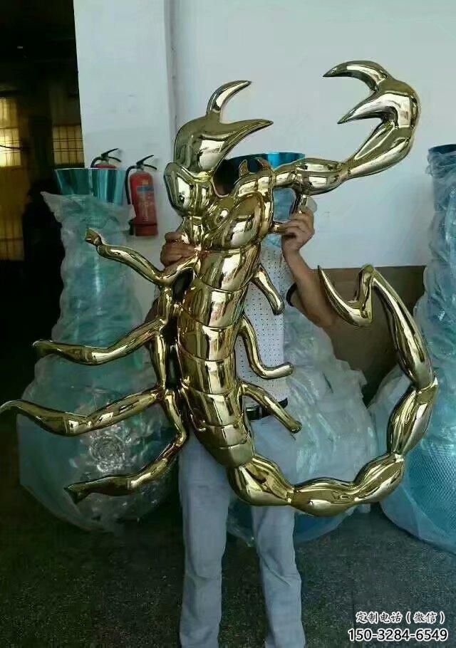 創(chuàng)意蝎子雕塑 步行街店門口雕塑 動(dòng)物小品