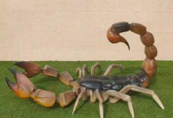 古銅色蝎子雕塑 大型城市雕塑 商業街擺件