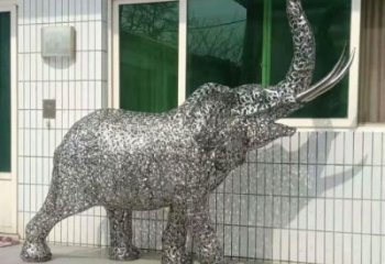 操場小象雕塑，景觀題材，鍍銅工藝