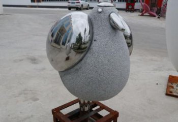 操場鳥類雕塑，公園主題，鏡面工藝