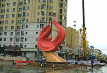 廣場鳥類雕塑，動物擺件，仿古工藝