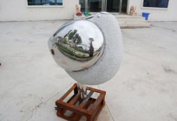 售樓部鳥類雕塑，景觀題材，抽象工藝